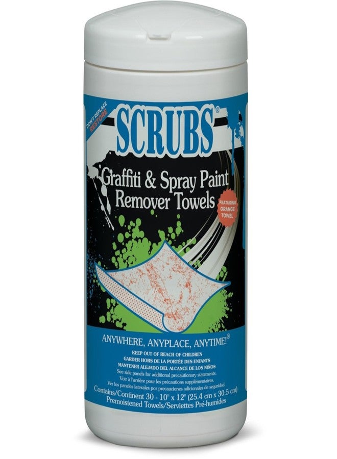 Scrubs ITW Dymon 90130 Graffiti & Paint Remover Towels, 10 X 12, 30/can, 6 Cans/case - Image 2